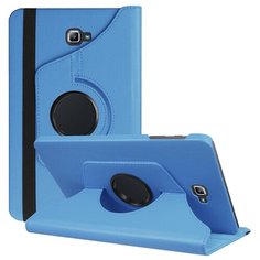 Чехол-подставка MyPads для Samsung Galaxy Tab S2 9.7 SM-T810/T815 на пластиковой основе кожаный поворотный роторный оборотный с трансформацией в подставку голубой