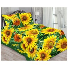 Постельное белье бязь подсолнухи 1,5 спальное Iv Selena