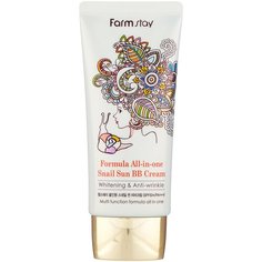 Farmstay BB крем Snail Sun Formula All In One, SPF 50, 50 г, оттенок: бежевый