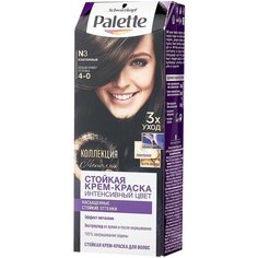 Palette Интенсивный цвет Стойкая крем-краска для волос, N3 4-0 Каштановый