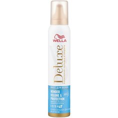 Wella Deluxe мусс для волос Wonder Volume & Protection, 200 мл