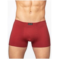 Salvador Dali Трусы боксеры однотонные в рубчик, размер XL, бордовый