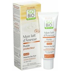 SOBiO etic Защитный дневной флюид для лица с ослиным молоком, 50 мл