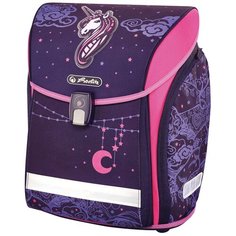 Herlitz Ранец New Midi Unicorn Night, фиолетовый/розовый