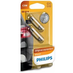 Лампа автомобильная накаливания Philips Vision 12844B2 FEST-C5W 5W 2 шт.