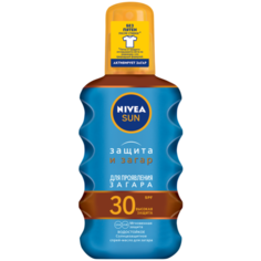 Nivea Sun солнцезащитное масло-спрей для загара Защита и загар SPF 30 200 мл