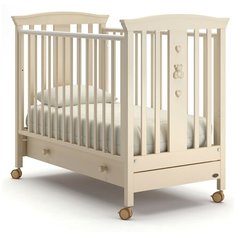 Кроватка Nuovita Fasto (колесо) (качалка) слоновая кость