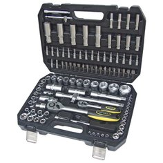 Набор инструментов Эврика ER-80108, 108 предм., черный/серебристый