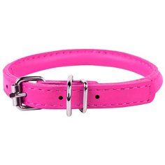 Ошейник COLLAR Glamour круглый 10мм 3505, обхват шеи 33-41 см розовый