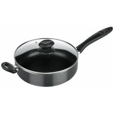 Сотейник Tescoma Presto 594128, 28 см, с крышкой, черный