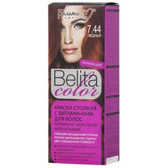Белита-М Belita Color Стойкая краска для волос, 7.44, Медный