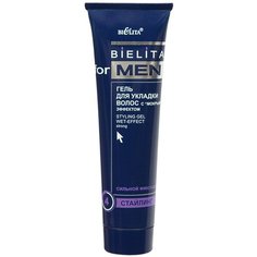 Витэкс Bielita For Men гель для укладки с эффектом мокрых волос, 100 мл Viteks