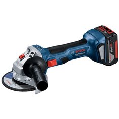 Аккумуляторная УШМ BOSCH GWS 180-Li 4.0Ач x2, GAL 18V-40 кейс, 125 мм