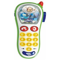 Интерактивная развивающая игрушка Chicco Музыкальный телефон с фотокамерой, белый