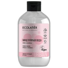 ECOLATIER Мицеллярная вода для снятия макияжа с цветком орхидеи и розы, 400 мл