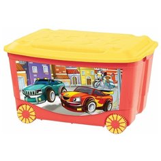 Ящик Бытпласт 58х39х33.5 см (431380904) красный/желтый