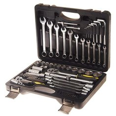 Набор автомобильных инструментов Эврика ER-TK77, 77 предм., черный