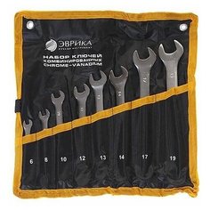 Набор гаечных ключей Эврика ER-10080, 8 предм., серебристый