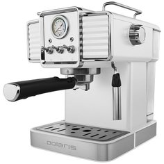 Кофеварка рожковая Polaris PCM 1538E Adore Crema, белый