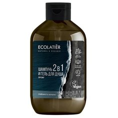 Гель-шампунь для душа Ecolatier Мужской грейпфрут и вербена, 600 мл