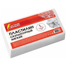 Пластилин Остров сокровищ скульптурный мягкий, белый, 1 кг (227472)