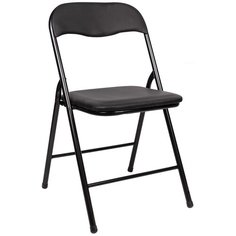 Стул Brabix Golf (CF-007), металл/искусственная кожа, цвет: черный