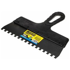 Шпатель зубчатый STAYER 1009-25-08 250 мм черный