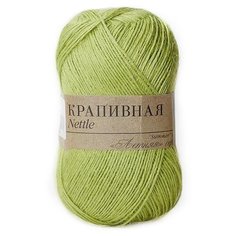 Пряжа Пехорка Крапивная, 100 % крапива, 50 г, 250 м, 5 шт., 119 горох