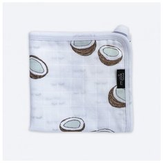 Одеяло Mjolk Одеяло Кокосы 80х80 белый/коричневый/голубой