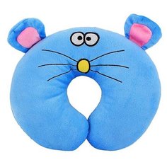 Подушка для шеи Little Car Мышонок, голубой