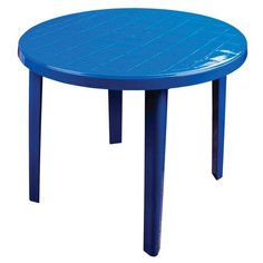 Стол обеденный садовый Альтернатива круглый, синий Alternativa