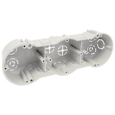 Коробка установочная приборная (подрозетник) трехместная KP 64 Kopos Electro для твердых стен (комплект из 2 штук)