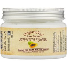 Крем для тела OrganicTai экстрапитательный Папайя, ши и жожоба, 150 мл
