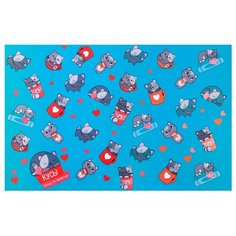 Ukid MARKET Коврик под миску "Кусь! Потому что люблю еду!", 43х28 см