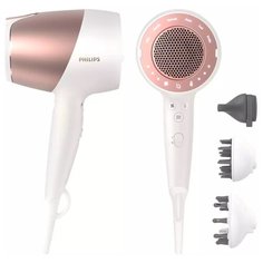 Фен Philips BHD827 Series 9000, белый/розовый