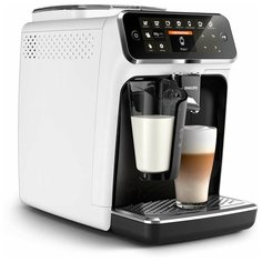 Кофемашина Philips EP4346/EP4341/EP4349/EP4343 LatteGo, белый/черный глянцевый