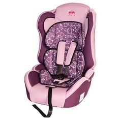 Автокресло группа 1/2/3 (9-36 кг) Little Car Comfort, коты фиолетовый