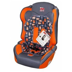 Автокресло группа 1/2/3 (9-36 кг) Little Car Comfort, совы оранжевый