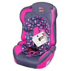 Автокресло группа 1/2/3 (9-36 кг) Little Car Comfort, совы розовый