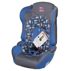 Автокресло группа 1/2/3 (9-36 кг) Little Car Comfort, совы синий