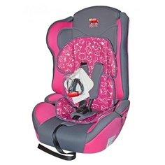 Автокресло группа 1/2/3 (9-36 кг) Little Car Comfort, коты розовый