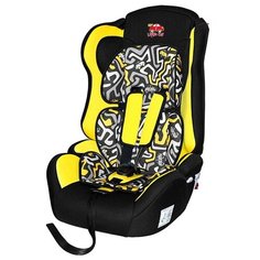 Автокресло группа 1/2/3 (9-36 кг) Little Car Comfort, лабиринт желтый