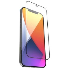 Защитное стекло для Apple iPhone 12 Pro Max Full Glue черная рамка Bora Sco