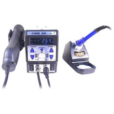 Паяльная станция ELEMENT 899D(II), 720 Вт черный / серебристый