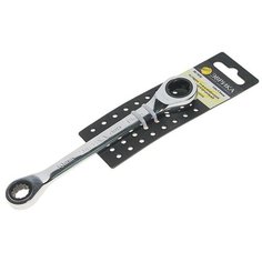 Ключ накидной 10х13мм трещоточный с держателем ЭВРИКА