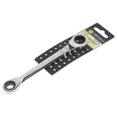 Ключ накидной 10х12мм трещоточный с держателем ЭВРИКА