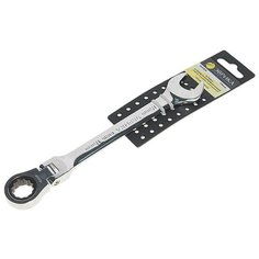 Ключ комбинированный 15х15мм трещоточный шарнирный с держателем ЭВРИКА