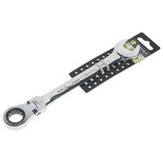 Ключ комбинированный 17х17мм трещоточный шарнирный с держателем ЭВРИКА