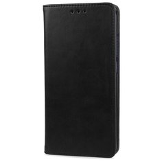 Чехол портмоне подставка для Samsung Galaxy A30 с магнитной защелкой и отделениями для карт черный 100gadgets