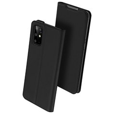 Флип чехол-книжка для Samsung Galaxy S20 Plus с функцией подставки и с отсеком для карт черный 100gadgets